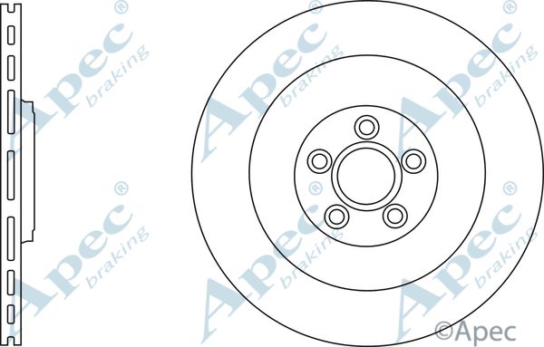 APEC BRAKING Тормозной диск DSK2818